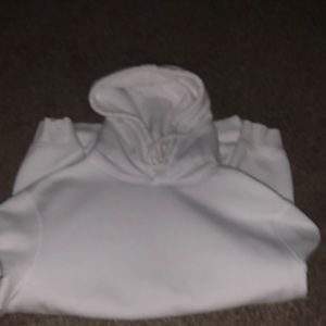 White relaxed hoodie